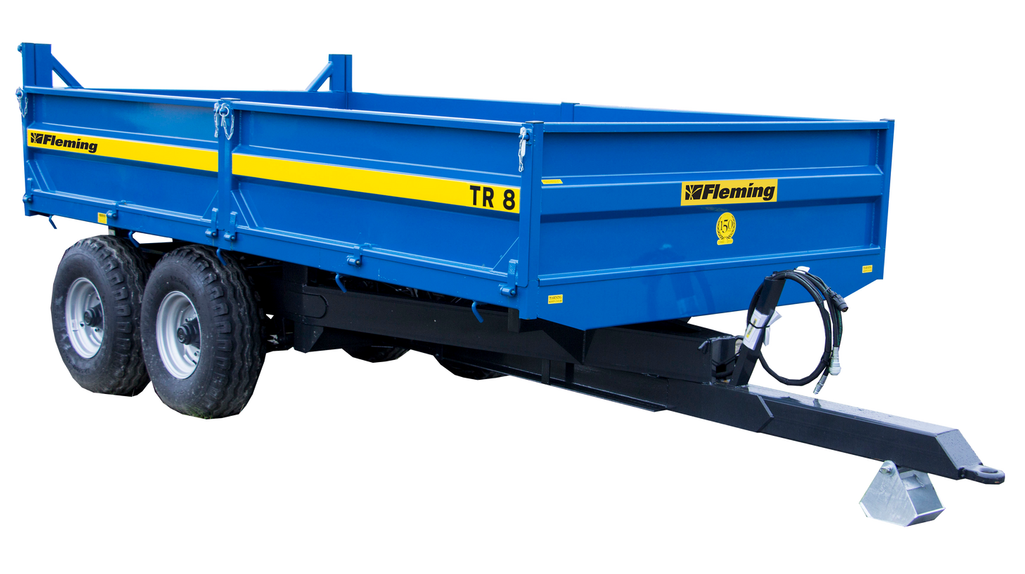 8 tonne flemming tipping trailer Day Rate